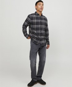 Resim Jack & Jones Erkek Mike 230 Comfort Fit Jean Black Denim 
