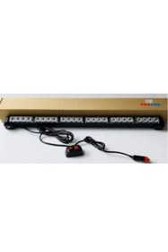 Resim KAPOTO 70cm 7 Fonksiyonlu 24 Led Off Road Sarı Çakar Bar 9V-30V 4x4 Sarı Projektör Işık 