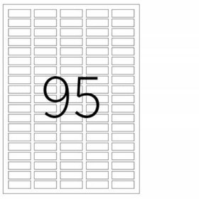 Resim A4 Yapışkanlı "30MM X 12MM" Laser Etiket 5.Yaprak -475 Etiket 