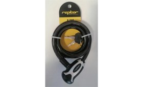 Resim Kron Raptor - Anahtarlı Spiral Kilit 12*120 cm - Açık Gri 