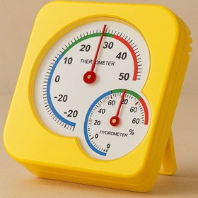 Resim Kelepir Fırsatlar 2 in 1 Nem Ölçer Higrometre & Sıcaklık Ölçer Termometre – Analog Masaüstü Cihaz 