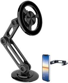Resim H52 Magsafe Araç İçi Oto Telefon Tutucu Metal Cama+torpidoya 