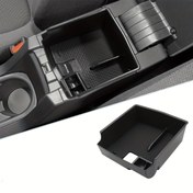 Resim Toyota Corolla (2020 2021 2022 2023 2024) İç Konsol Organizer, E210 için Depolama Kutusu ve Kolçak Tepsisi, USB Girişli ve Bozuk Para Klipsi Dahil (Siyah) 