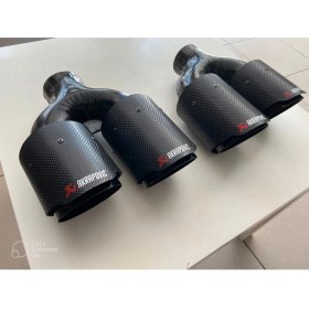 Resim 90MM Çift Çıkış Karbon Kaplama Egzoz Takımı -- Mayuk Dizayn -- 