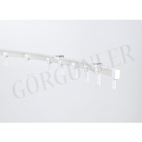 Resim Esnek Oryantal Bükülen Perde Rayı Korniş(Tavan Montaj Vida&Dubel) 