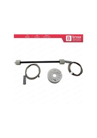 Resim BMW 5 Serisi E60 E61 2003-2010 İçin Arka Sağ Cam Kriko Tamir Seti 