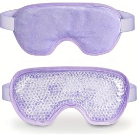 Resim MCM Group Sıcak ve Soğuk Boncuklu Buz Jeli Terapi Göz Maskesi (Mor) 