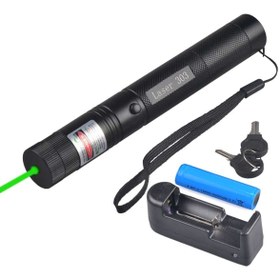 Resim TAREZ Gp-303 Yeşil Lazer Pointer 1000mw Yüksek Güçlü Şarjlı Lazer Işaretliyici 