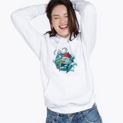 Resim Kızgın Kuş Kapşonlu Kadın Sweatshirt 