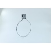 Resim HAGEN GÜÇLÜ YAPIŞTIRMA YUVARLAK METAL HAVLULUK Krom 