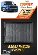 Resim Siyah Ford Courier 2024 Sonrası 4d Havuzlu Bagaj Havuzu 