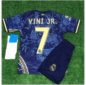 Resim R.madridd 2023/24 Yeni Sezon Dragon (Ejderha) Desenli Vini Jr Çocuk Forması 3'lü Set 