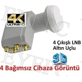 Resim EYEPC 4 Görüntü 4'lü 4K Full HD 3D LNB 