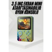 Resim Game Box Oyun Konsolu 500 Retro Oyunlu Mini Taşınabilir 3 Inç 
