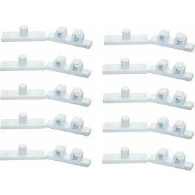 Resim Selfbuysell 10 Adet Plastik Beyaz Sineklik Çıtçıtı - Dayanıklı ve Pratik Sineklik Sabitleme Aparatı 