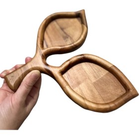 Resim Ayd Ahşap Portakal Yaprağı Çerezlik, Sunumluk, Ikramlık Şekerlik 