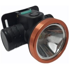 Resim Şarjlı Kafa Lambası 5w Kamp Kafa Lambası Çalışma Lambası Siyah 