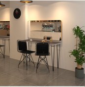 Resim Knsz masa sandalye takımı hem75mazlum grisyh 100*040 sm 2 sandalye syhsyh sırt minderli 