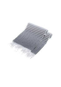 Resim Pamuklu Peştamal Alagra Siyah 2'li Set Turuncu 