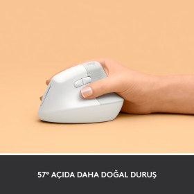 Resim Logitech Lift Kablosuz Ergonomik Dikey Gül Mouse 