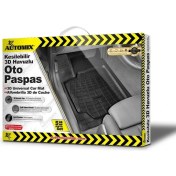 Resim Automix Kesilebilir Siyah 3D Havuzlu Paspas 