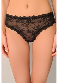 Resim Suwen Cosmopolitan Dantelli Slip Külot St4453601012 Siyah 