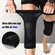Resim 1 Çift HYL SPORTS Ultra-İnce Diz Kompresyon Kollukları - Kaymaz, Grafen İyonlu Nefes Alabilir Kumaş ile Menisküs Desteği, Koşu, Fitness & Dış Mekan Aktiviteleri için İdeal - Siyah, Fitness Diz Desteği|Esnek Dizlik|Kaymaz Yapı 