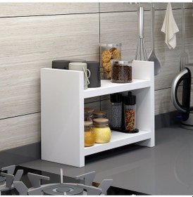 Resim Bicabin Bicabin Denis Pratik Tezgah Üstü Raf, Duvar Rafı, Kavanoz 