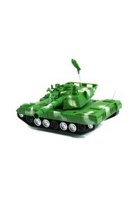 Resim Uzaktan Kumandalı Tank Işıklı Oyuncak Tank Yarım Fonksiyon 