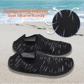 Resim Black Deer Hayal Çok Amaçlı Plaj ve Deniz Ayakkabısı 