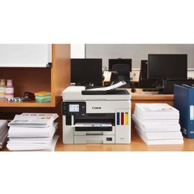 Resim Canon Maxify Gx7140 Çok Fonksiyonlu Photoink Mürekkepli Tanklı Yazıcı Tarayıcı Fotokopi Faks 
