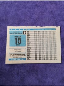 Resim 15 Nisan 2008 Takvim Yaprağı - Nostaljik Koleksiyonluk Takvim Yaprağı 