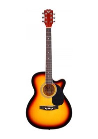 Resim Angel Afg100-sb Sunburst Akustik Gitar Çelik Telli Jumbo Kasa 
