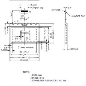 Resim Grafik Lcd 128X64 Mavi Üzerine Beyaz 