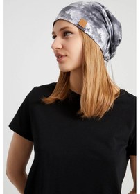 Resim Kadın Batik, Aqua Çok Renkli Ip Detaylı 4 Mevsim Şapka Bere Buff -ultra Yumuşak Doğal Penye Kumaş - Standart / Batik Batik 