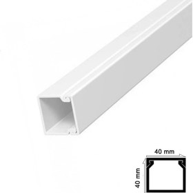Resim Aesco Mey Ithalat® Kablo Kanalı 40X40 mm 2 Metre 