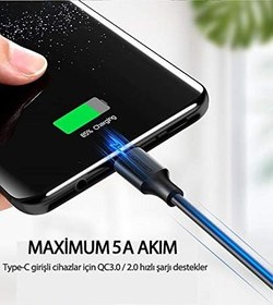 Resim UGREEN 3.0 A USB-A & USB-C Şarj ve Data Kablosu, 25 Santimetre, 60119 