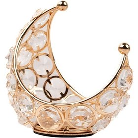 Resim Suntek Magideal Yapay Elmas Şamdan Ev Yemeği Şömine Ay Şekilli 