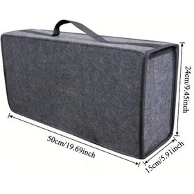 Resim Gateesat Dayanıklı Katlanır Bagaj Organizatörü Gri 50x24x15 Cm Suv Sedan Kamyon Seyahat 