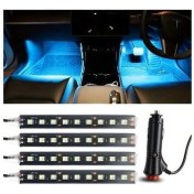 Resim Trendooze Turcoshop11 4 Parça Aeıng Led İç Aydınlatma Buz Mavisi Neon Şerit, Uzaktan Kumanda 