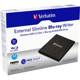 Resim Verbatim External Slimline Mobil Blu-Ray Yazıcı 