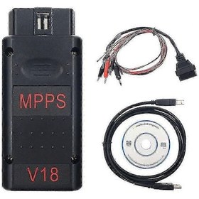 Resim Araç Kodlama İçin Mpps V18 Teşhis Aracı, Koparma Kablosu Siyah 