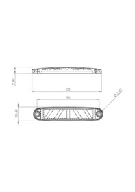 Resim Ahmet Otomotiv Marka Yazılı Parmak Led Volvo Beyaz 12v-24v Uyumlu 
