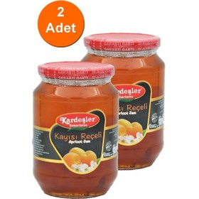 Resim Kardeşler Şekerleme Kayısı Reçeli Cam Kavanoz 2 x 1 KG 