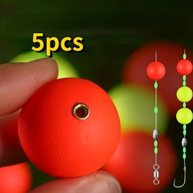 Resim 5 adet Floresan Balıkçılık Şamandıraları: Şamandıra Balıkçılığı İçin Isırık Göstergesi, Sert Plastik Boncuk Şamandıralar ve Balıkçılık Aksesuarları 20mm-30mm 