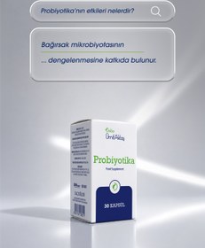 Resim Dr. Ümit Aktaş Probiyotika - 30 Enterik Kapsül - Gıda Takviyesi 