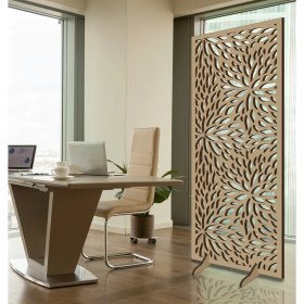 Resim Liar Ahşap Seperatör (Paravan) - KSP-43 - (18 mm) - (100 cm x 210 cm) - (Ham) 