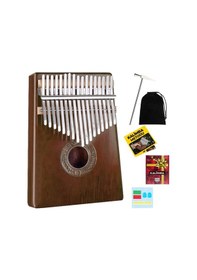 Resim Midex Klx-553 Kalimba 1. Sınıf Maun Ağacı Mineral Çelik Paslanmaz 17 Tuş Tam Set 