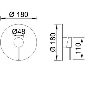Resim Fause Ankastre Duş Bataryası Adonis Kab101-1 Krom 