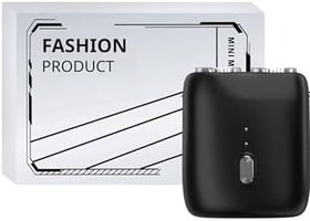Resim Mini Shaver Traş Makinesi, Seyahat tıraş makinesi, mini tıraş makinesi, erkek, elektrikli, mini tıraş makinesi, çift kafalı tıraş makinesi, erkekler için ideal hediye, yolculuk için 